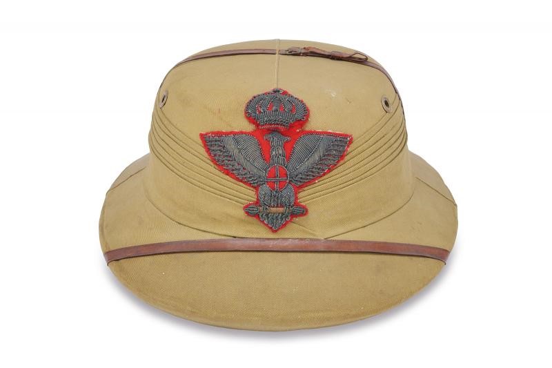 Casco Coloniale da Generale, Regno d'Italia, altezza 12 cm