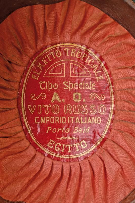 Casco Coloniale da Generale, Regno d'Italia, altezza 12 cm