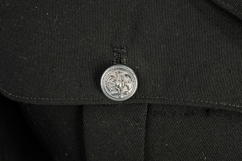 Giubba da caposquadra dei moschettieri del Duce, Regno d'Italia, gabardine di lana nera