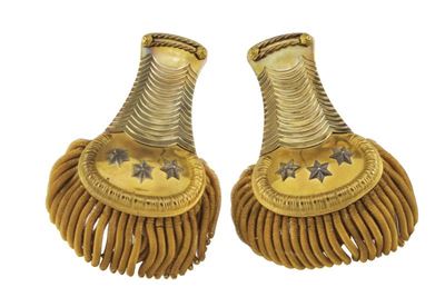Spalline da Esente della Guardia Nobile, metallo dorato con frange in canutiglia, Stato Città del...