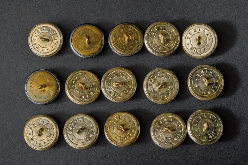 Lotto di quindici bottoni, Regno d'Italia, diametro 2.6 cm