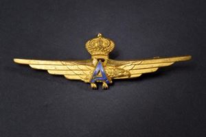 Raro brevetto da trasvolatore atlantico