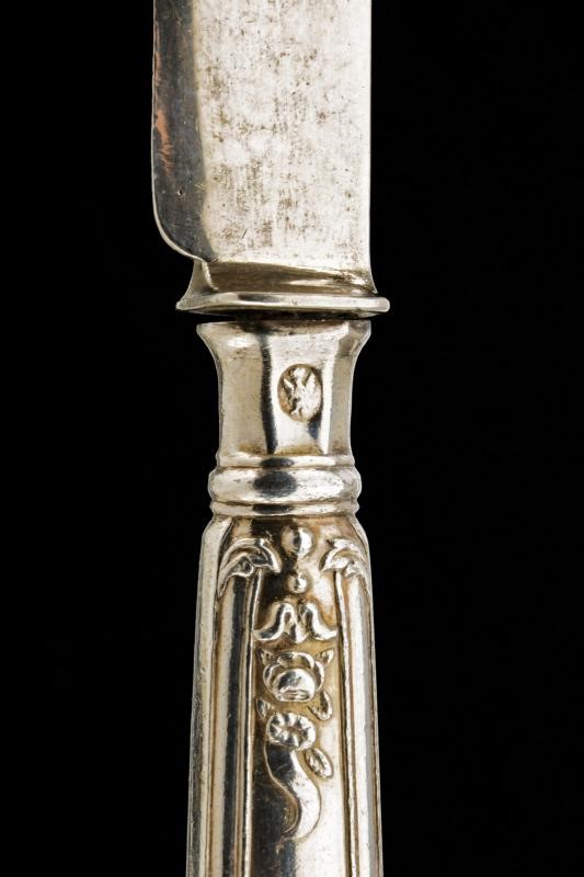 Coltello in argento del Regno d'Italia, appartenuto a un membro della Casa Savoia