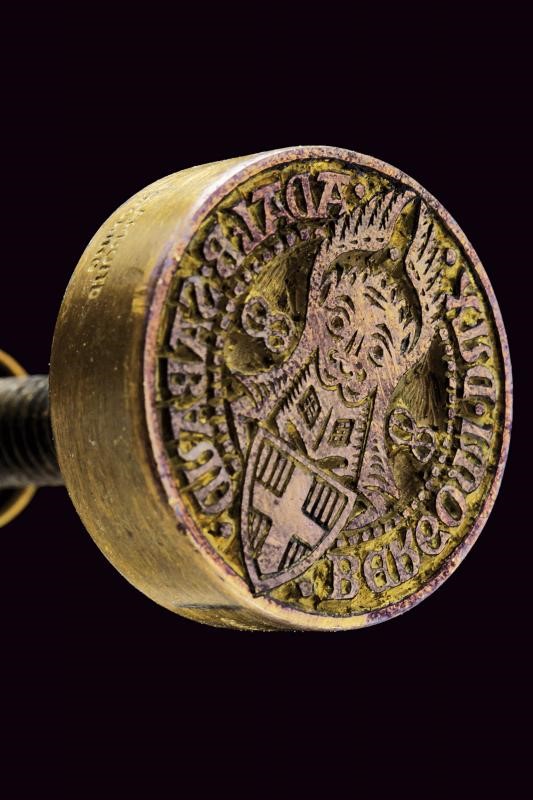 Adalberto Luitpoldo, Duca di Bergamo, sigilli regali con elmo e cimiero