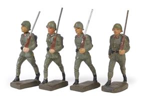 Lotto di quattro soldatini Lineol