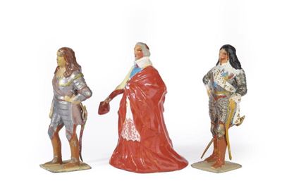 Gustave Vertunni, Lotto di tre personaggi: Le Grand Condé, Cardinale Richelieu e Luigi XIII di Fr...