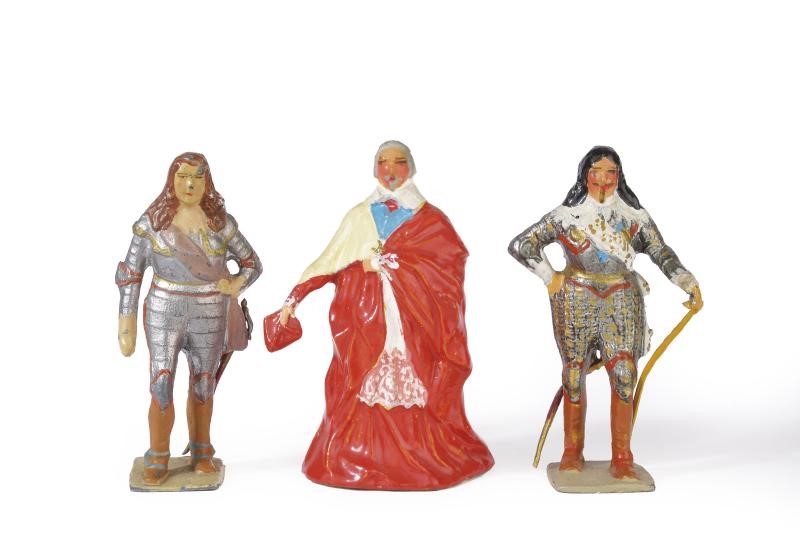 Gustave Vertunni, Lotto di tre personaggi: Le Grand Condé, Cardinale Richelieu e Luigi XIII di Fr...