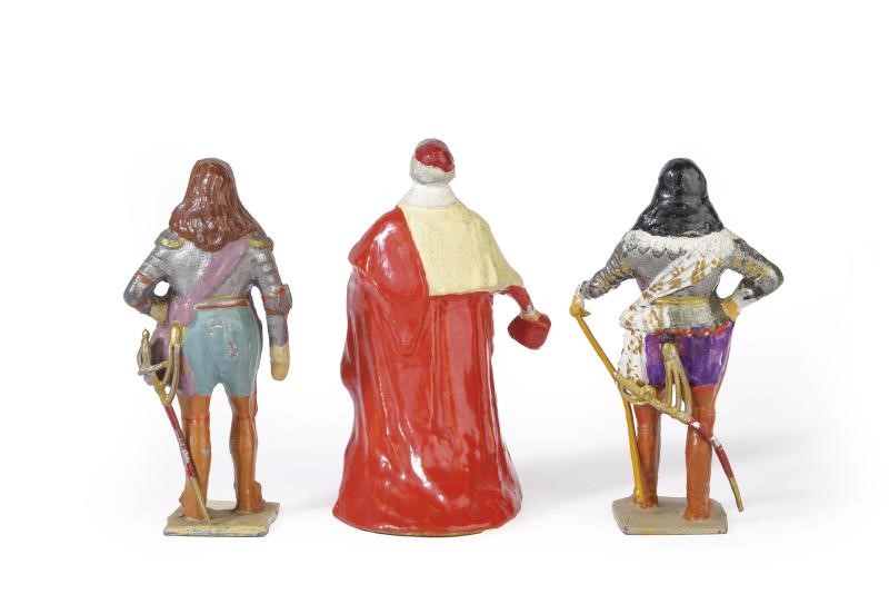 Gustave Vertunni, Lotto di tre personaggi: Le Grand Condé, Cardinale Richelieu e Luigi XIII di Fr...