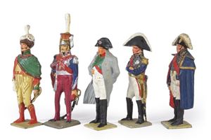 Lotto di cinque personaggi Gustave Vertunni