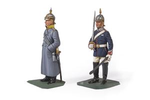 Lotto di due Soldatini dipinti a mano da Mario Venturi