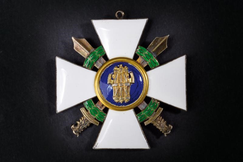 Ordine civile e militare dell'Aquila romana, Repubblica Sociale Italiana, diametro 5.2 cm.