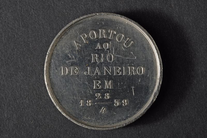 Eugenio di Savoia, Medaglia commemorativa per l'arrivo a Rio de Janeiro, 1839