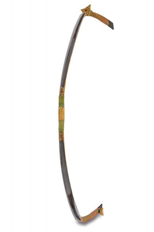 Arco Mancese, Dinastia Qing, legno e corno, lunghezza 125 cm