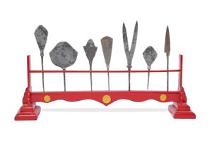 Lotto di sette punte di freccia