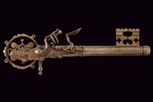 Bella chiave con pistola a pietra focaia