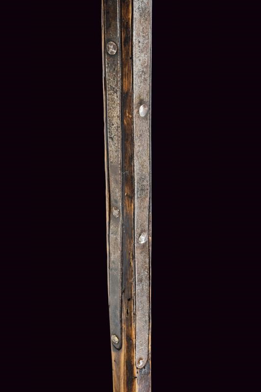 Alabarda, Ferro tedesco con asta lignea, Altezza 240 cm