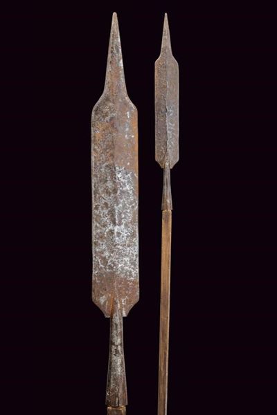 Spiedo a lingua di bue, ferro, Francia, altezza 249,5 cm