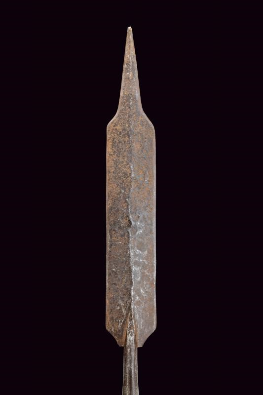 Spiedo a lingua di bue, ferro, Francia, altezza 249,5 cm