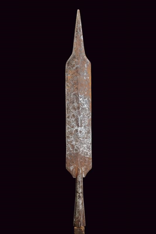 Spiedo a lingua di bue, ferro, Francia, altezza 249,5 cm