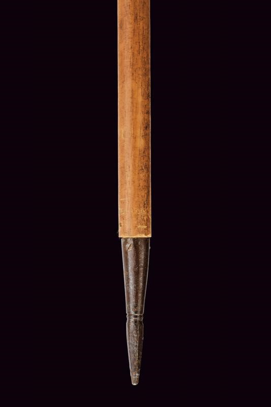 Spuntone da ufficiale, lama dritta con nodo ottagonale, altezza 185 cm