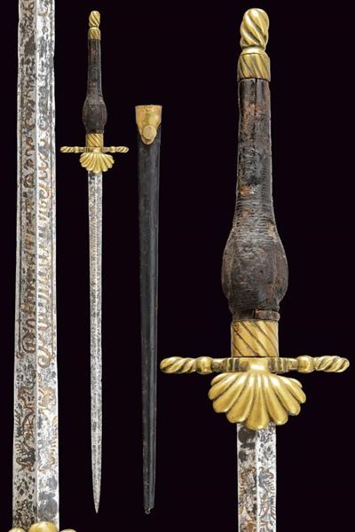 Baionetta da caccia a tappo composita, Europa, lunghezza 58 cm.