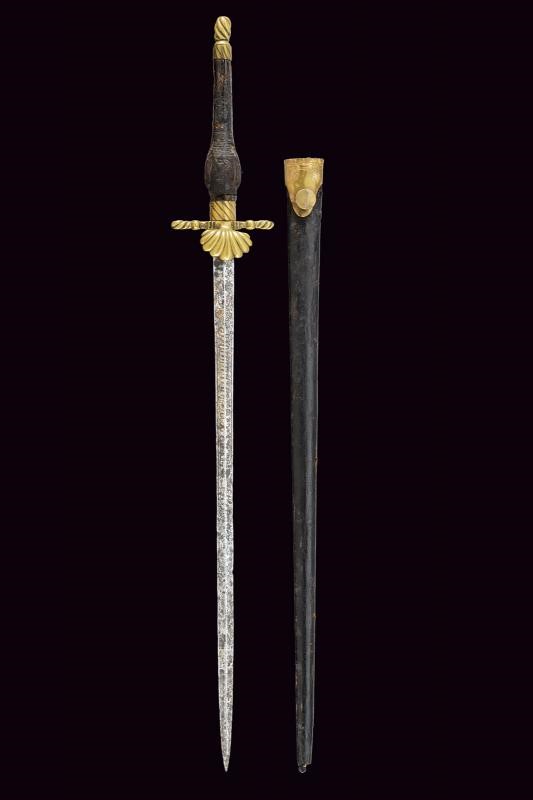Baionetta da caccia a tappo composita, Europa, lunghezza 58 cm.