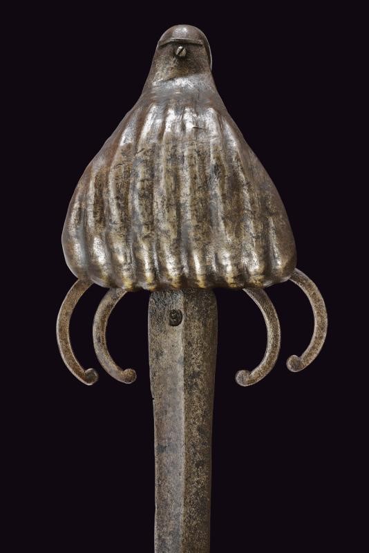 Spada a granchio pisana, tecnica toscana, lunghezza 86 cm.