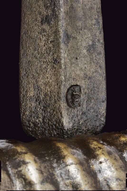 Spada a granchio pisana, tecnica toscana, lunghezza 86 cm.