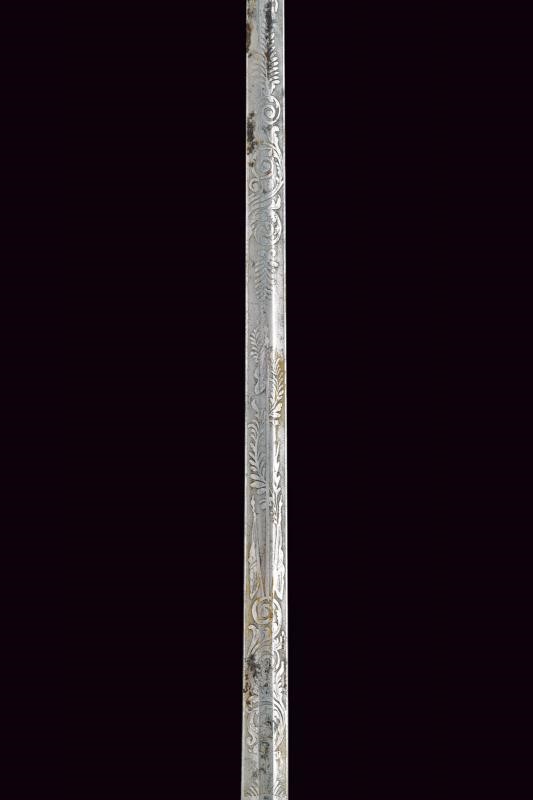 Spadino con fodero, Germania, lunghezza 87.5 cm.