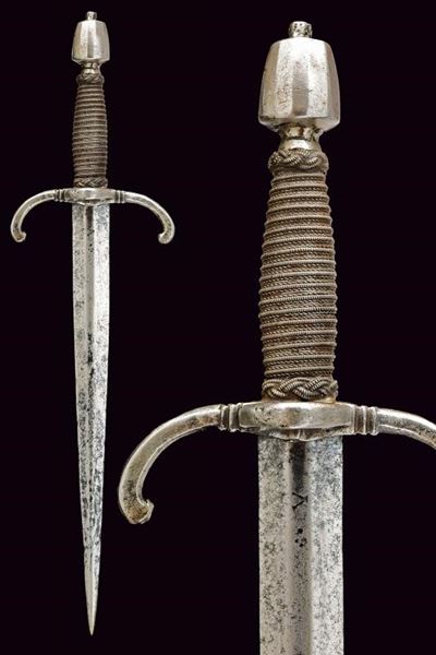 Daga a mano sinistra, tecnica italiana, lunghezza 44.5 cm