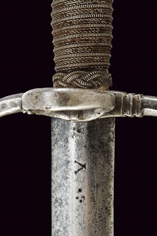 Daga a mano sinistra, tecnica italiana, lunghezza 44.5 cm