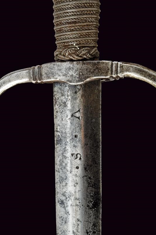 Daga a mano sinistra, tecnica italiana, lunghezza 44.5 cm
