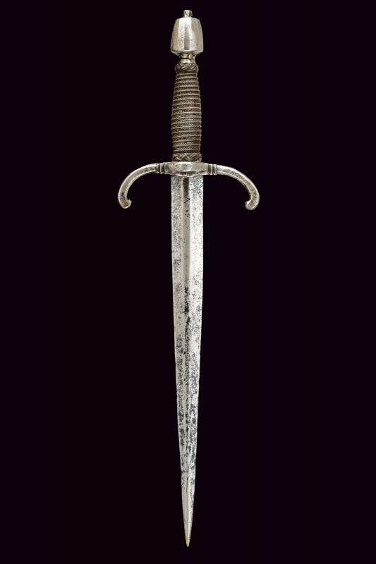 Daga a mano sinistra, tecnica italiana, lunghezza 44.5 cm