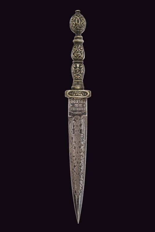 Pugnale inciso, Toledo, lunghezza 26.5 cm