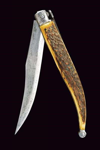 Coltello a serramanico da caccia, Alto Adige, lunghezza 37.5 cm