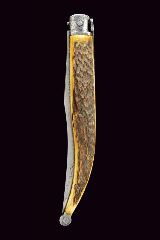 Coltello a serramanico da caccia, Alto Adige, lunghezza 37.5 cm