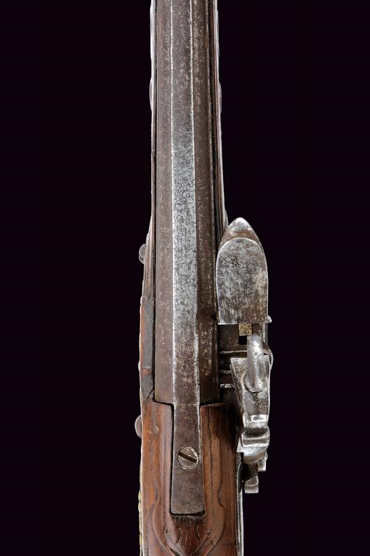 Giuseppe Vizi, Fucile a pietra focaia alla romana, Italia centrale, lunghezza 105 cm