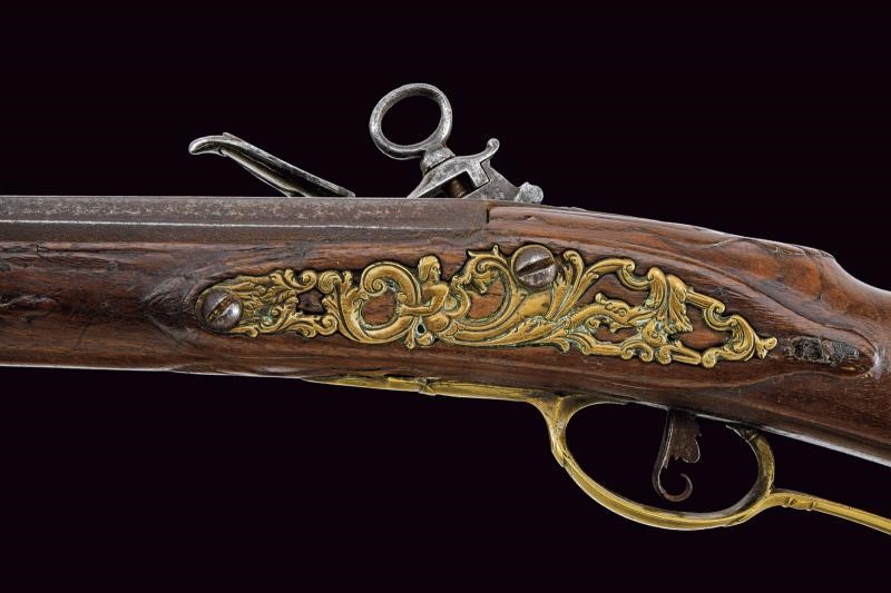 Giuseppe Vizi, Fucile a pietra focaia alla romana, Italia centrale, lunghezza 105 cm