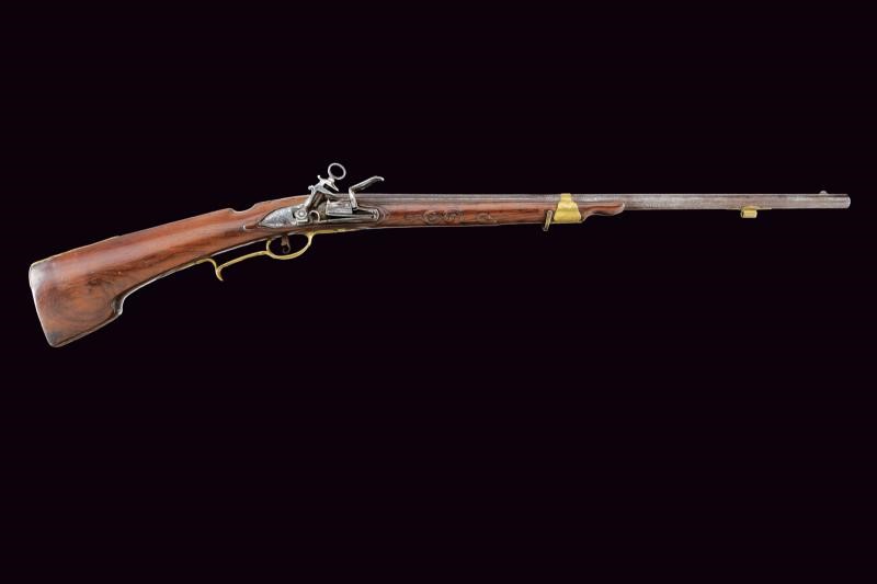 Giuseppe Vizi, Fucile a pietra focaia alla romana, Italia centrale, lunghezza 105 cm
