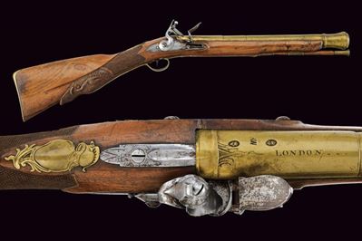 Trombone a pietra focaia, Londra, lunghezza 80,7 cm