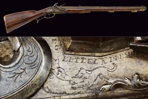 Raro fucile a pietra focaia da caccia di Johann Georg Erttel