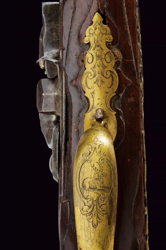 Johann Georg Erttel, Raro fucile a pietra focaia da caccia, Dresda