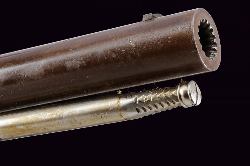 Carabina da tiro a luminello, tecnica svizzera, lunghezza 130 cm