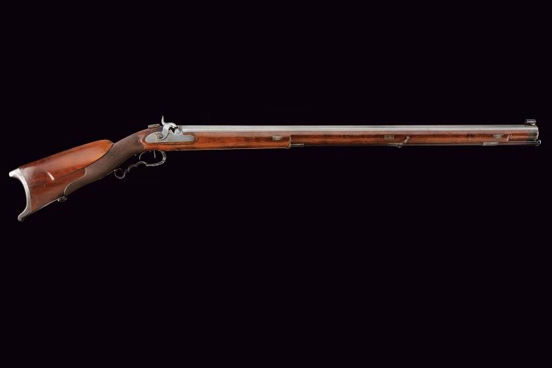 F. X. Lang, Carabina da tiro a luminello, Neuchatel, lunghezza 129.5 cm