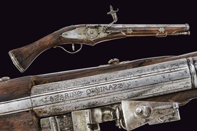 Pistola a ruota, Italia settentrionale, lunghezza 52 cm