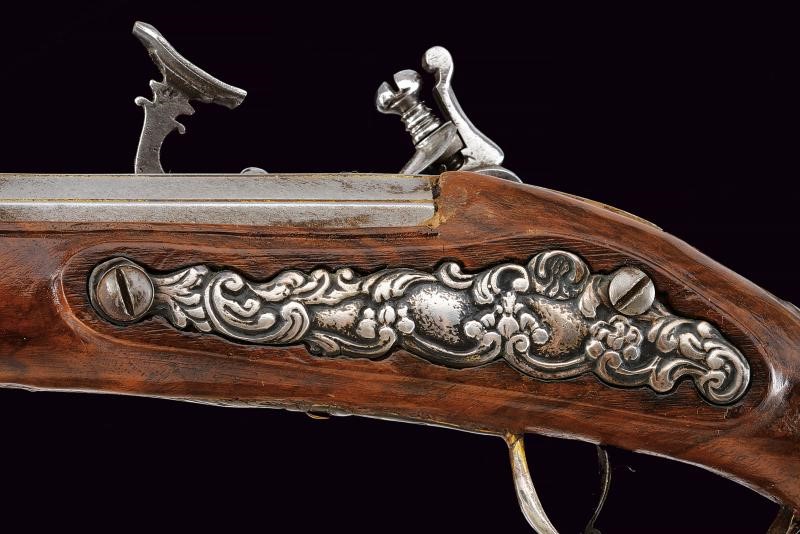 Pistola alla fiorentina composita, lunghezza 38.5 cm, tecnica italiana