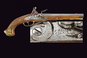 Pistola a pietra focaia di J. S. Meckel