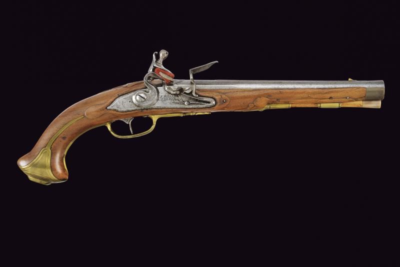 J. S. Meckel, Pistola a pietra focaia, Schwerin, 40 cm