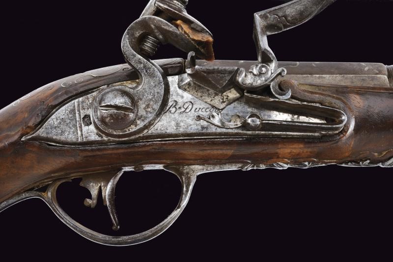 Bortolo Duccolo, Pistola a pietra focaia, Brescia, lunghezza 27 cm