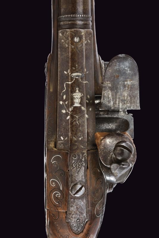 Bortolo Duccolo, Pistola a pietra focaia, Brescia, lunghezza 27 cm